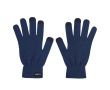 Gants tactiles pour adultes en doux polyester RPET, taille unique couleur bleu marine