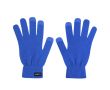 Gants tactiles pour adultes en doux polyester RPET, taille unique couleur bleu