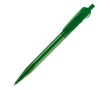 Stylo en plastique transparent avec clip original couleur vert transparent