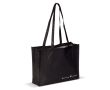 Sac de courses fabriqué en matériau recyclé RPET, 110 g/m² couleur noir