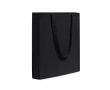 Sac 100% coton avec de longues anses et soufflet, 105 g/m² couleur noir