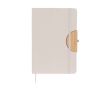 Carnet éco, couverture pliable, support téléphone, feuilles lisses A5 couleur naturel