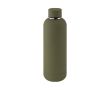 Gourde à double paroi en acier inox avec finition en caoutchouc 500ml couleur vert militaire