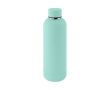 Gourde à double paroi en acier inox avec finition en caoutchouc 500ml couleur turquoise
