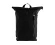 Sac à dos roll-top pour ordinateur en coton recyclé 15'' couleur noir