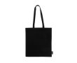 Sac en coton 100% recyclé avec longues anses 180 g/m2 couleur noir
