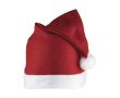 Bonnet classique de Père Noël en feutre avec bordure et pompon blanc couleur rouge