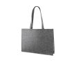 Sac en feutre certifié RPET à anses longues 180g/m² couleur gris foncé