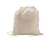 Sac à dos à cordon personnalisé en coton 100 g/m² Eco couleur bois clair