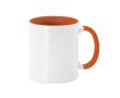 Tasse en céramique avec anse et intérieur coloré, 350 ml Sublim Color couleur orange