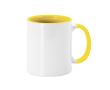 Tasse en céramique avec anse et intérieur coloré, 350 ml Sublim Color couleur jaune