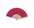 Éventail fabriqué en bois naturel et polyester très coloré Woodster couleur bordeaux
