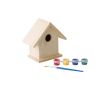 Maison d'oiseaux en bois à peindre couleur marron