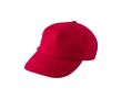 Casquette RPET avec fermeture à boucle couleur rouge
