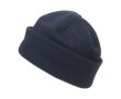 Bonnet en laine polaire couleur bleu foncé