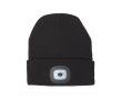 Bonnet avec lampe blanche COB couleur noir