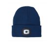 Bonnet avec lampe blanche COB couleur bleu marine