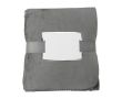 Couverture touché peau de mouton couleur gris