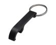 Porte-clés en métal avec décapsuleur couleur noir