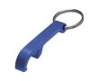 Porte-clés en métal avec décapsuleur couleur bleu
