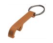 Porte-clés en métal avec décapsuleur couleur orange
