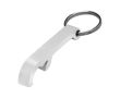 Porte-clés en métal avec décapsuleur couleur argenté