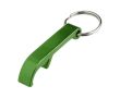Porte-clés en métal avec décapsuleur couleur vert