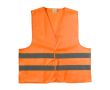 Gilet en polyester haute visibilité couleur orange