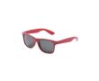 Lunettes de soleil en RPET avec verres noirs protection UV400 couleur rouge