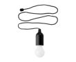 Ampoule LED personnalisable de couleur avec corde suspendue assortie couleur noir