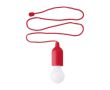 Ampoule LED personnalisable de couleur avec corde suspendue assortie couleur rouge