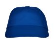 Casquette à 5 panneaux avec bande anti-transpiration 165 g/m² couleur bleu roi