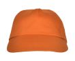 Casquette à 5 panneaux avec bande anti-transpiration 165 g/m² couleur orange