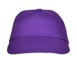 Casquette à 5 panneaux avec bande anti-transpiration 165 g/m² couleur mauve