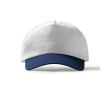 Casquette à 5 panneaux en coton avec œillets de ventilation 170 g/m² couleur bleu