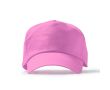 Casquette à 5 panneaux en coton avec œillets de ventilation 170 g/m² couleur rose clair 