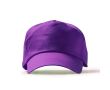 Casquette à 5 panneaux en coton avec œillets de ventilation 170 g/m² couleur violet