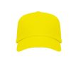 Casquette en coton avec velcro ajustable et œillets de ventilation couleur jaune