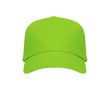 Casquette en coton avec velcro ajustable et œillets de ventilation couleur vert clair