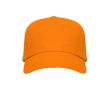Casquette en coton avec velcro ajustable et œillets de ventilation couleur orange