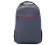 Sac à dos en polyester chiné avec compartiment pour ordinateur couleur bleu gris