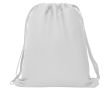 Sac à dos à cordelettes de style sportif en polyester 150 g/m² couleur blanc
