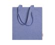 Sac en coton recyclé pour les courses avec poignées 120 g/m² couleur bleu roi