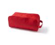 Sac à chaussures en polyester avec poignée de transport pratique couleur rouge