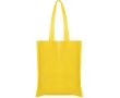 Sac non-tissé avec longues anses thermoscellées et résistance 6kg couleur jaune