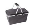 Panier pliable en polyester poignée en mousse EVA pour pique-nique couleur gris