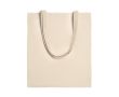 Sac en coton naturel avec de longues poignées 140 g/m² couleur naturel