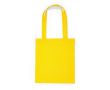 Tote bag en coton avec de longues poignées dans plusieurs couleurs couleur jaune