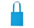 Tote bag en coton avec de longues poignées dans plusieurs couleurs couleur bleu ciel