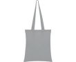 Tote bag en coton avec de longues poignées dans plusieurs couleurs couleur gris